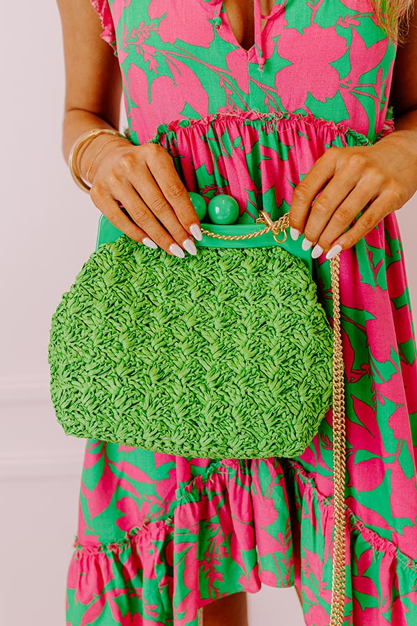 Premium Coastal Canvas Crossbody Bag - Kelly Green