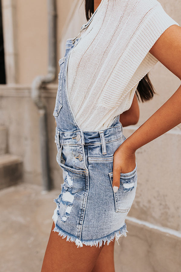 Premium Zoe Distressed Denim Overalls - Ultimate Comfort & Style