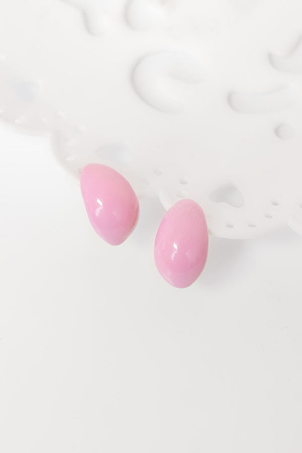 Premium Pink Teardrop Earrings - Graceful Elegance