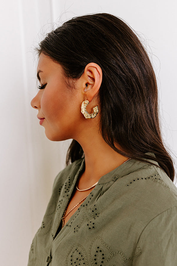 Premium Glow Hoop Earrings - Ultimate Shine Design