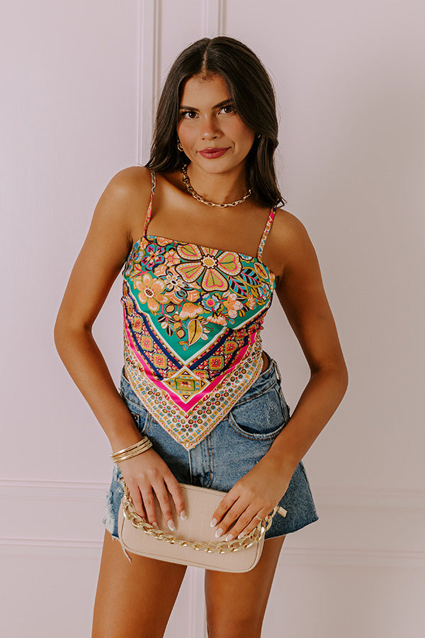 Premium Boho Bali Tie Top - Vibrant & Adjustable