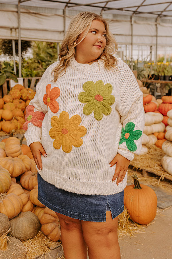 Ultimate Floral Fields Knit Sweater - Premium Comfort & Style