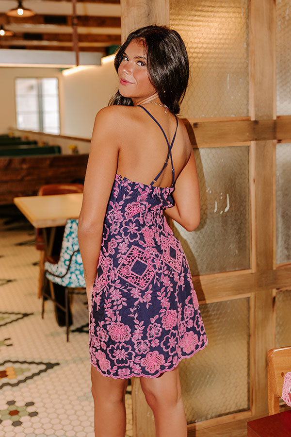 Premium Tulum On Repeat Embroidered Mini Dress - Ultimate Summer Style