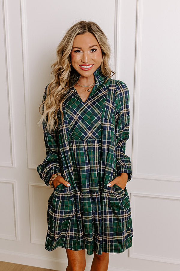 Ultimate Apple Picking Plaid Mini Dress - Premium Style & Comfort