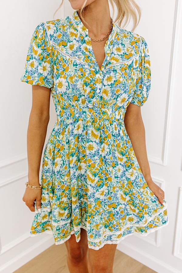 Ultimate Nashville Brunch Floral Mini Dress