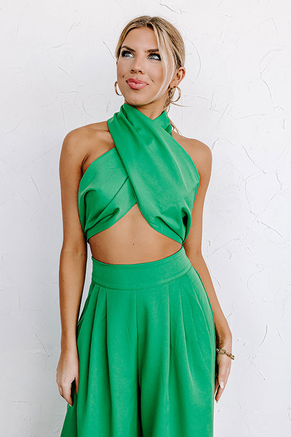 Premium Royal Green Wrap Top - Ultimate Styling Versatility