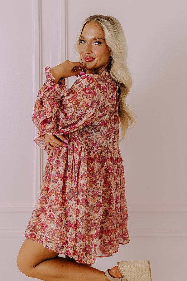 Premium Boho Bliss Mini Dress - Fall Edition