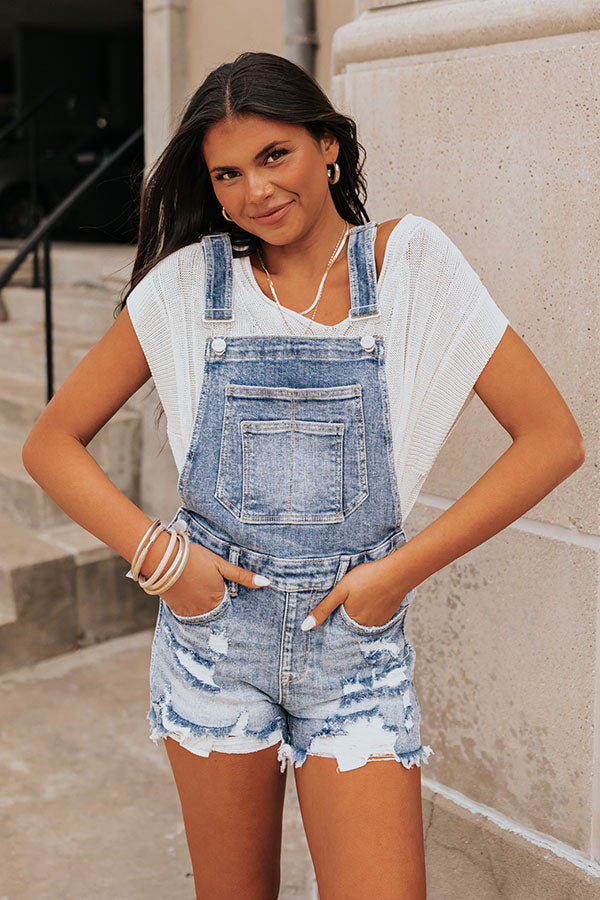 Premium Zoe Distressed Denim Overalls - Ultimate Comfort & Style