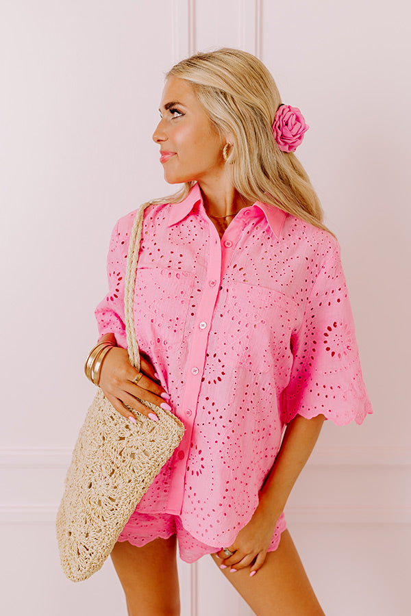 Premium Vacay All Day Eyelet Top - Ultimate Summer Style