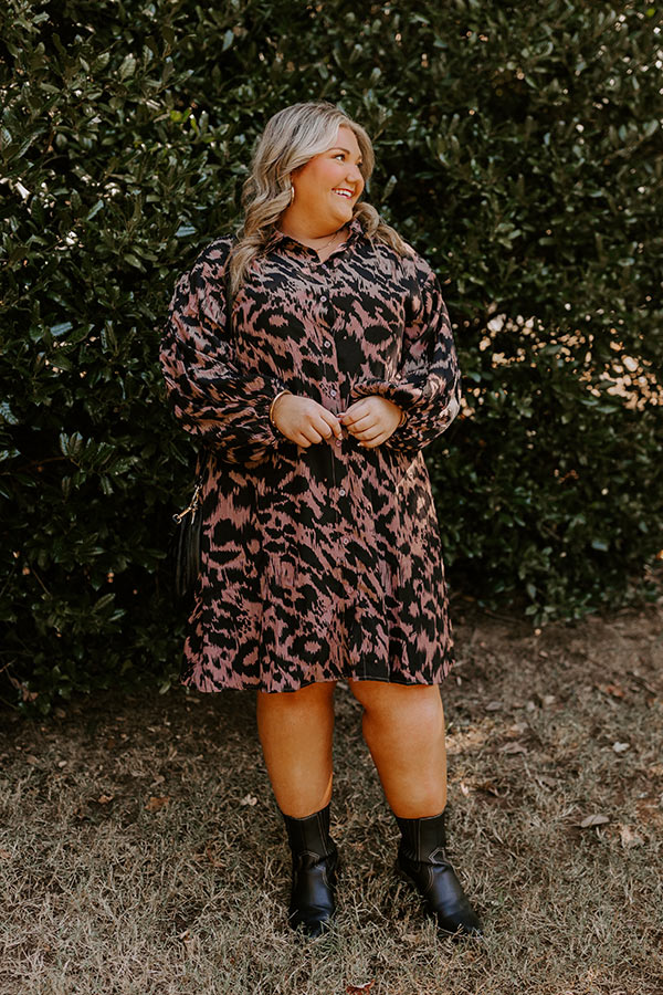 Premium Leopard Print Mini Dress - Chic Soho Style