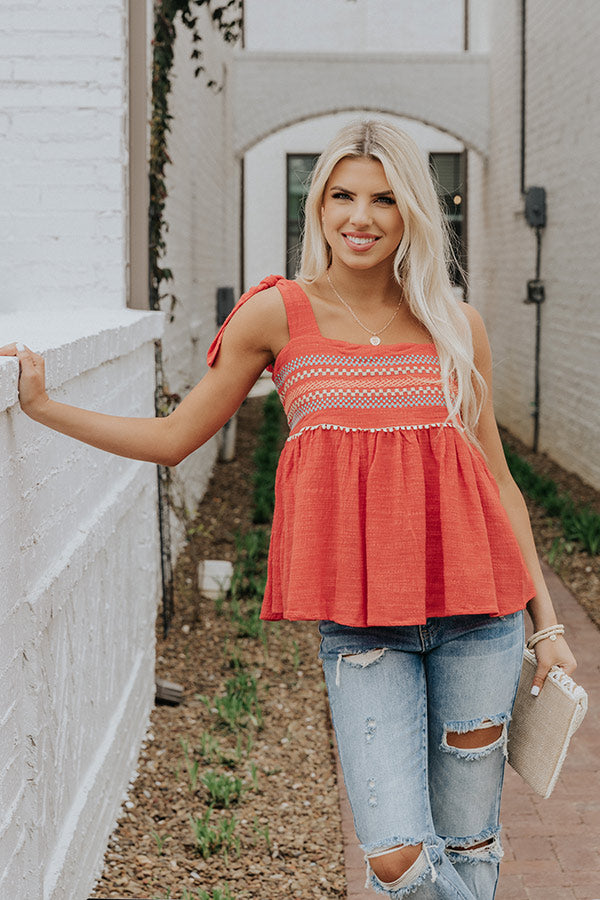 Ultimate Porch Swing Sippin' Tank - Tangerine Bliss