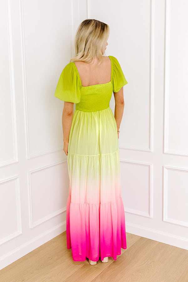 Ultimate Vibrant Vista Ombre Maxi Dress