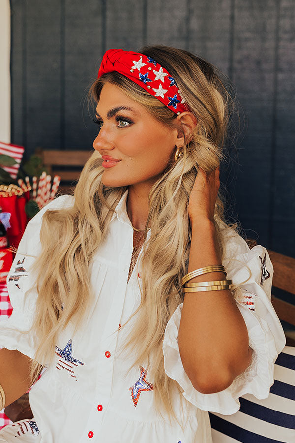 Premium Americana Sequin Headband - Ultimate Starry Night Style