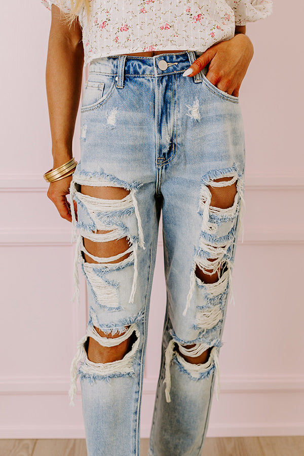 Premium Ellie High Waist Distressed Jeans - Ultimate Style Upgrade