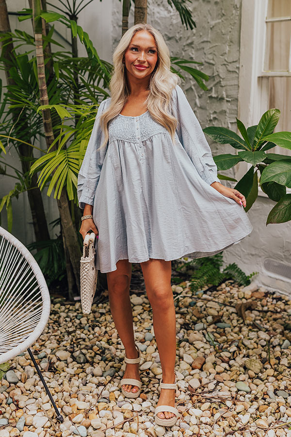 Ultimate Manhattan Sky Blue Tunic Dress