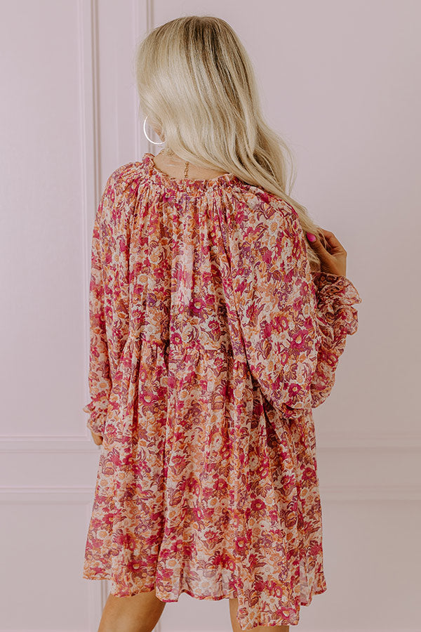 Premium Boho Bliss Mini Dress - Fall Edition