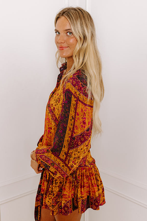 Premium Abstract Button-Up Shirt - Ultimate Fall Style