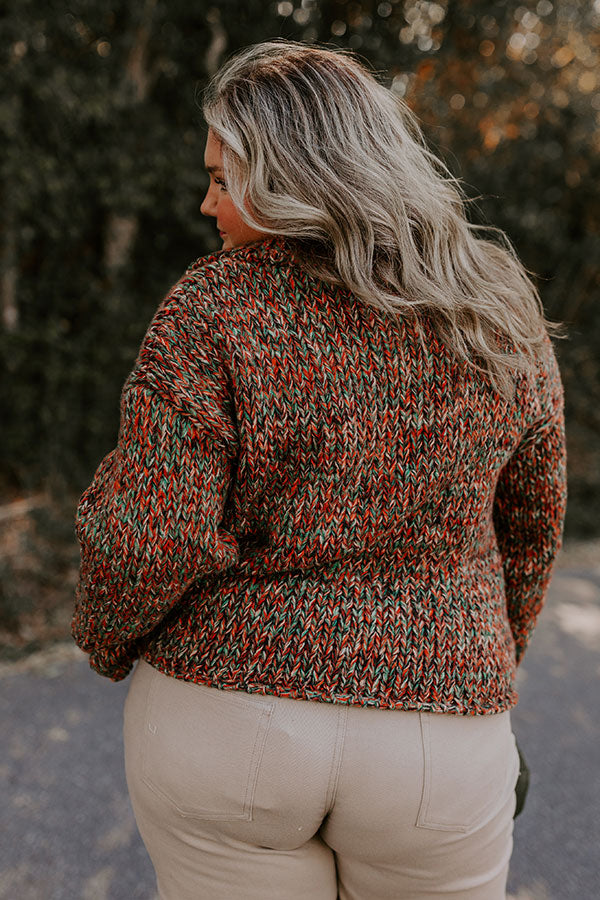 Premium Cinnamon Spice Knit Sweater - Ultimate Autumn Style