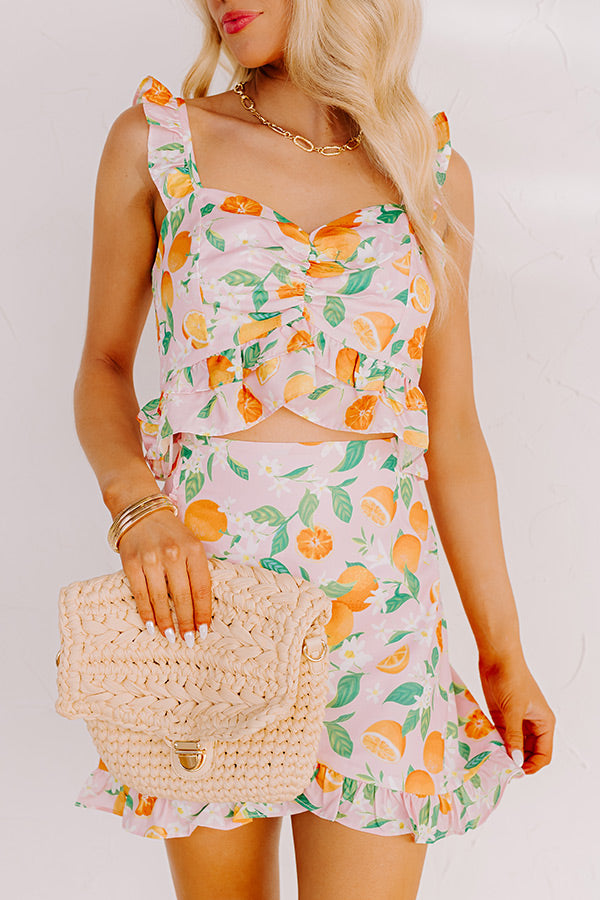 Premium Citrus Sweet Crop Top - Ultimate Summer Style