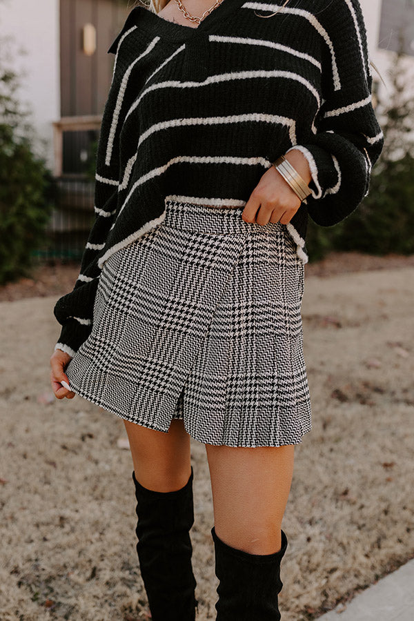 Premium Houndstooth Wrap Skort - Dare To Dream Collection