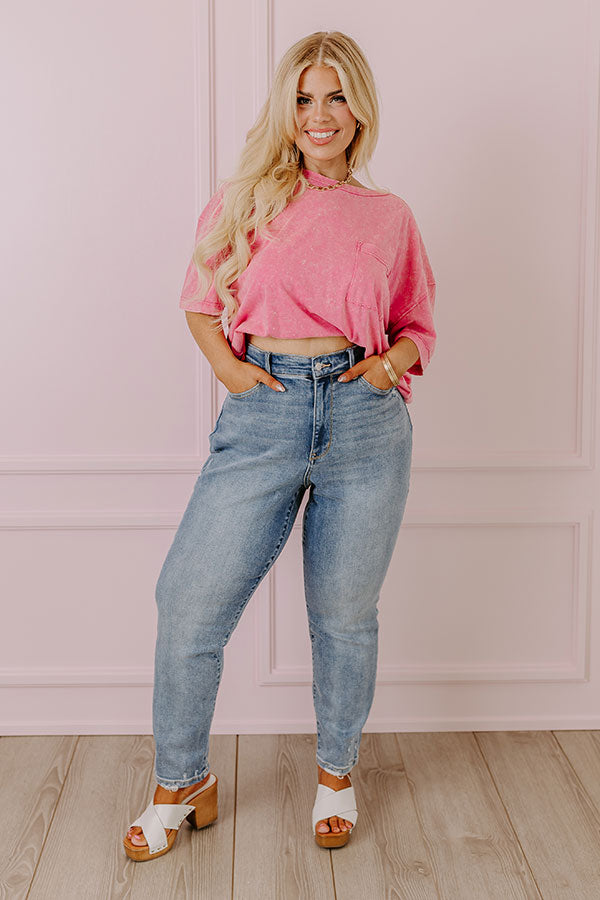 Judy Blue Sophie Premium High Waist Relaxed Skinny Jeans for Curves