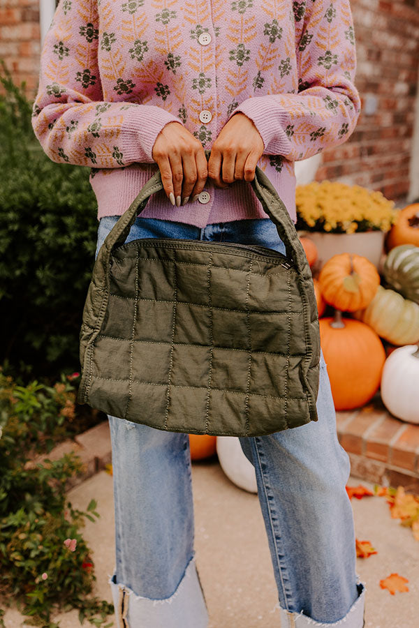 Premium Quilted Olive Handbag - Ultimate Style Upgrade