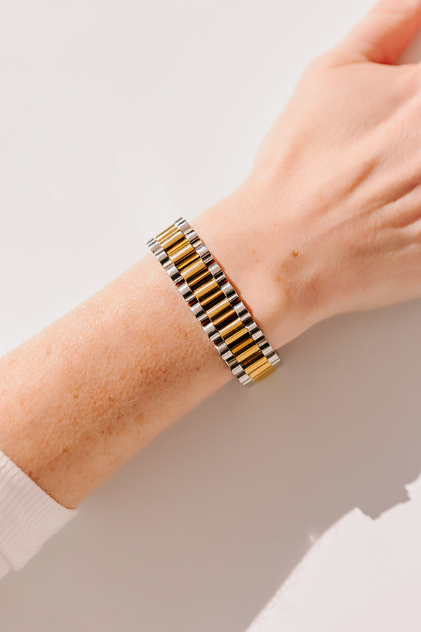 Premium Silver Watchband Bracelet - Ultimate Style Upgrade