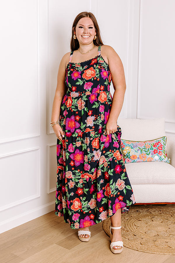 Ultimate Floral Maxi Dress for Curves - Fabulous Fiesta Collection