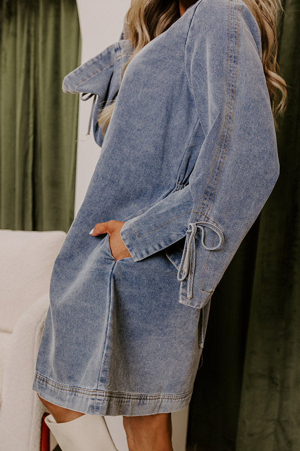 Premium Casual Cue Denim Mini Dress - Ultimate Style Upgrade