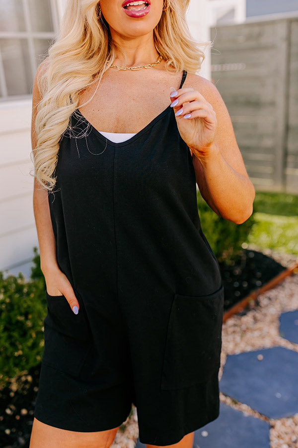 Ultimate Beach Retreat Romper - Black Curves Edition