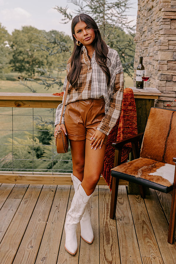 Premium Seasonal Snuggles Flannel Top - Ultimate Autumn Essential