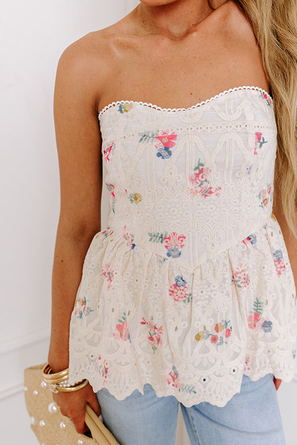 Ultimate Nashville Brunch Eyelet Top in Pink