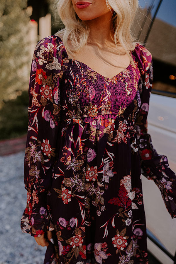 Premium Boho Floral Mini Dress - Ultimate Autumn Style