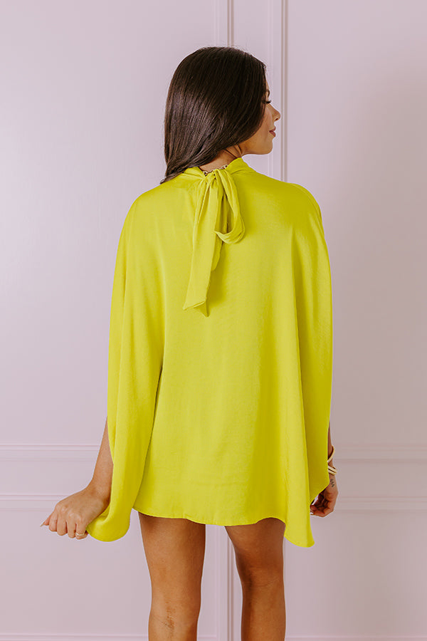 Premium Always With You Shift Top - Chartreuse