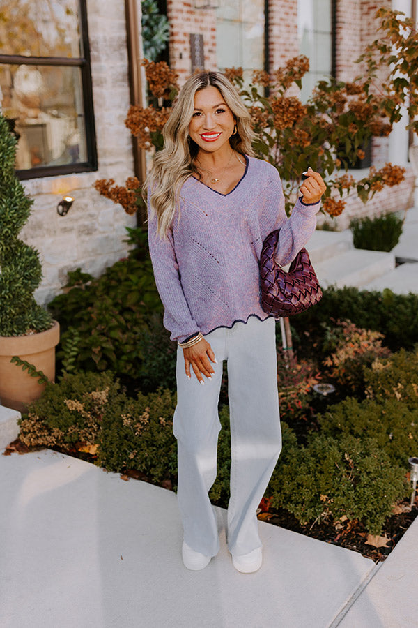 Premium Cozy Knit Sweater - Dusty Purple | Ultimate Fall Style