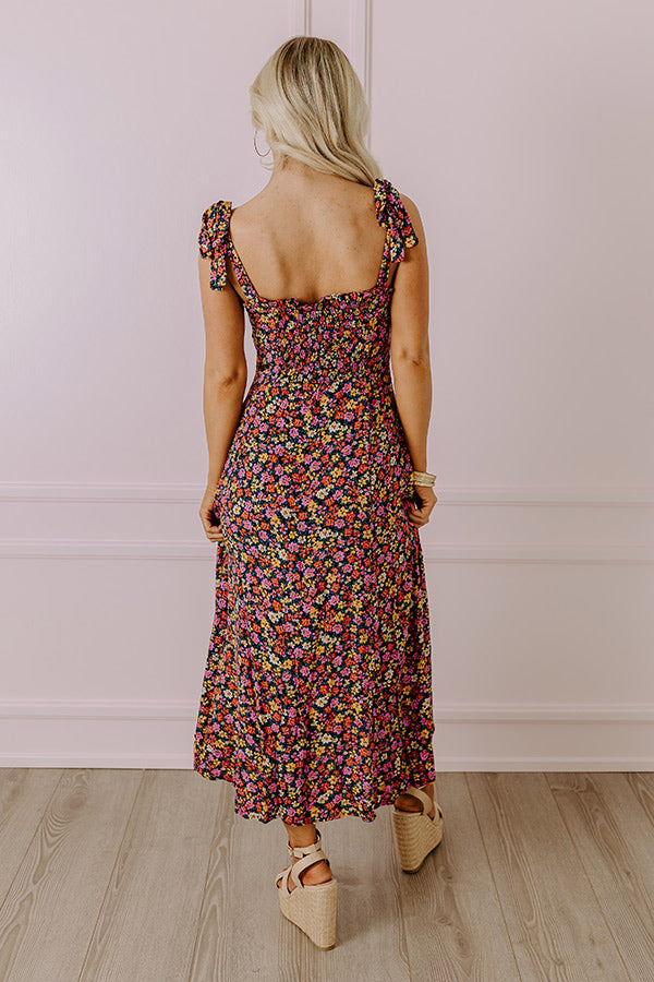 Ultimate Sunshine Floral Midi Dress