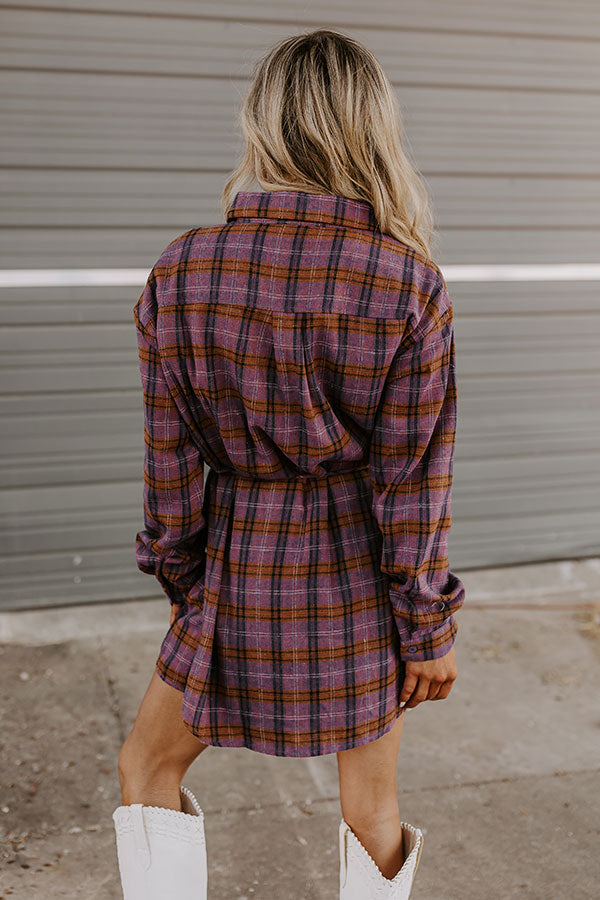 Premium Purple Plaid Romper - Timeless & Trendy