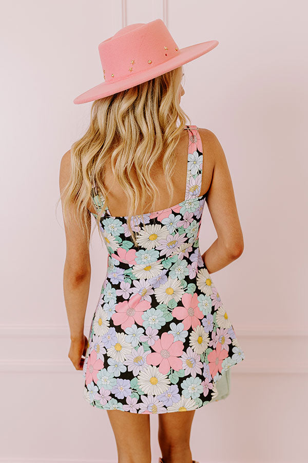 Ultimate Floral Denim Mini Dress - Trendsetter's Choice