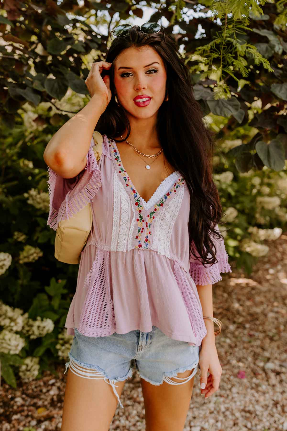 Ultimate Brunch Knit Babydoll Top - Trendy & Chic