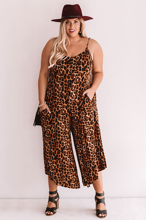 Ultimate Chic Leopard Print Jumpsuit - Plus Size