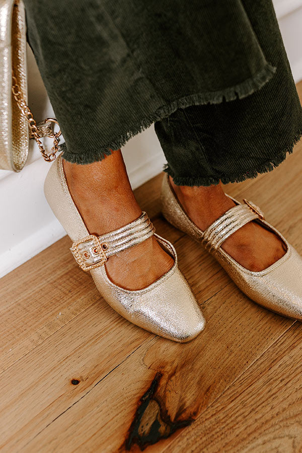 Premium Grace Metallic Flats - Ultimate Comfort & Style