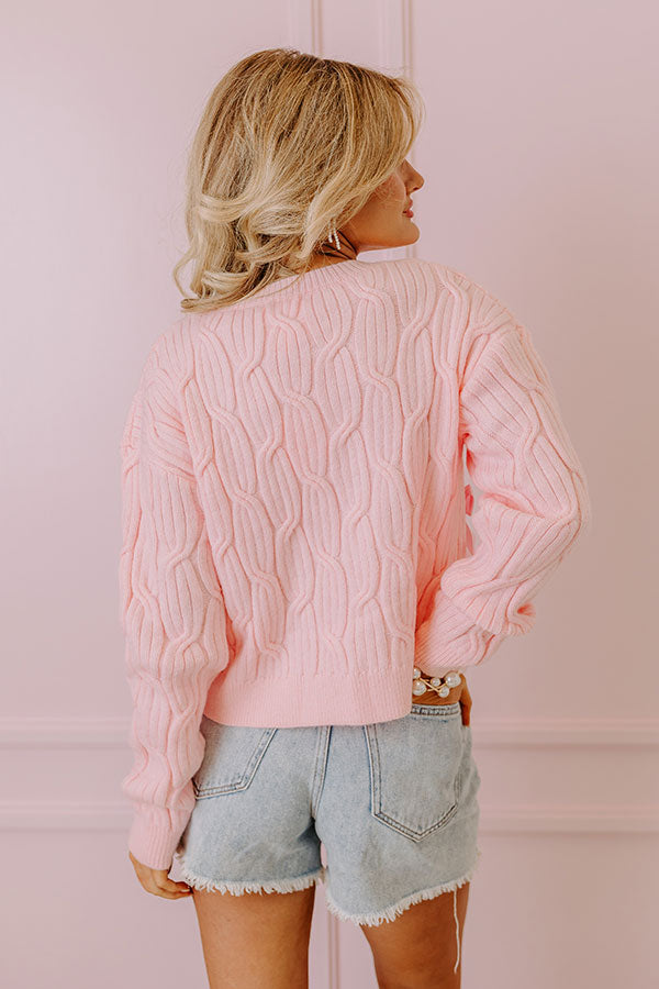 Premium Coquette Crush Knit Sweater - Romantic & Trendy Style