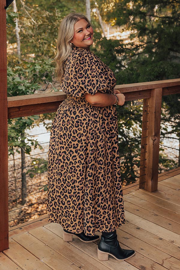 Ultimate Concrete Jungle Leopard Print Midi Dress