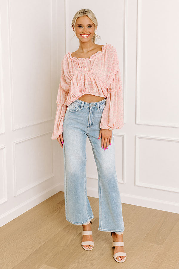Premium Romantic Floral Top - Summer Date Night Essential