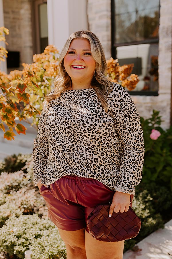 Ultimate Leopard Print Shift Top - Curves Edition