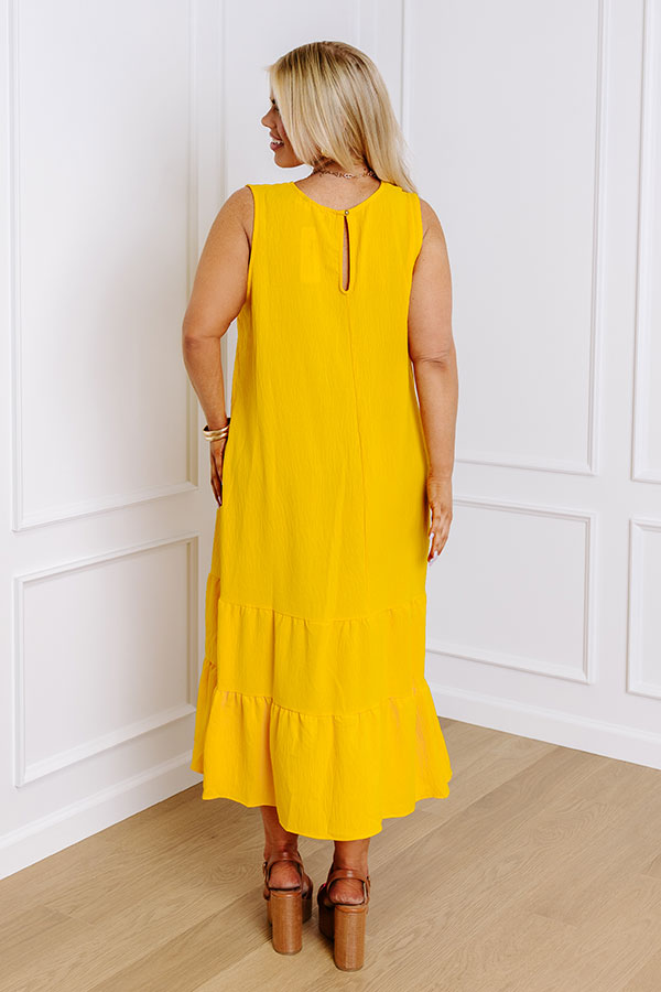 Premium Marigold Summer Shift Dress - Ultimate Comfort for Curves