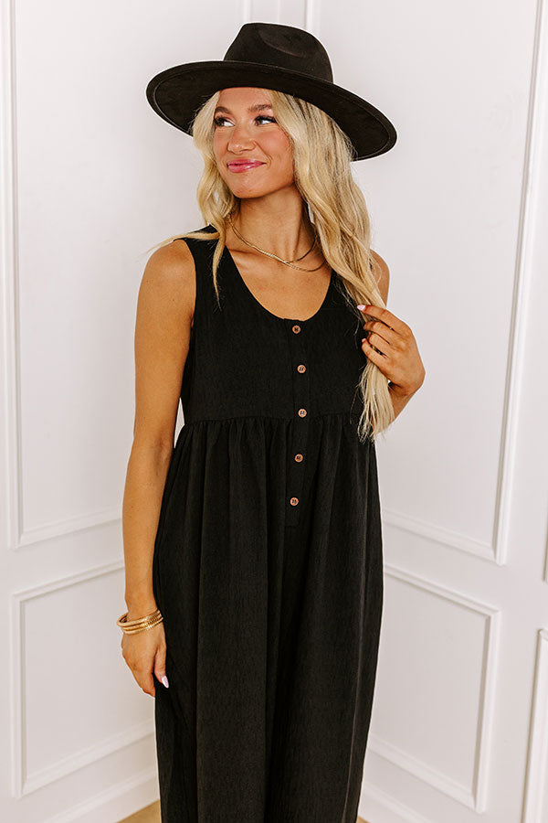 Ultimate Fall Into Happiness Jumpsuit - Sleek Black Edition