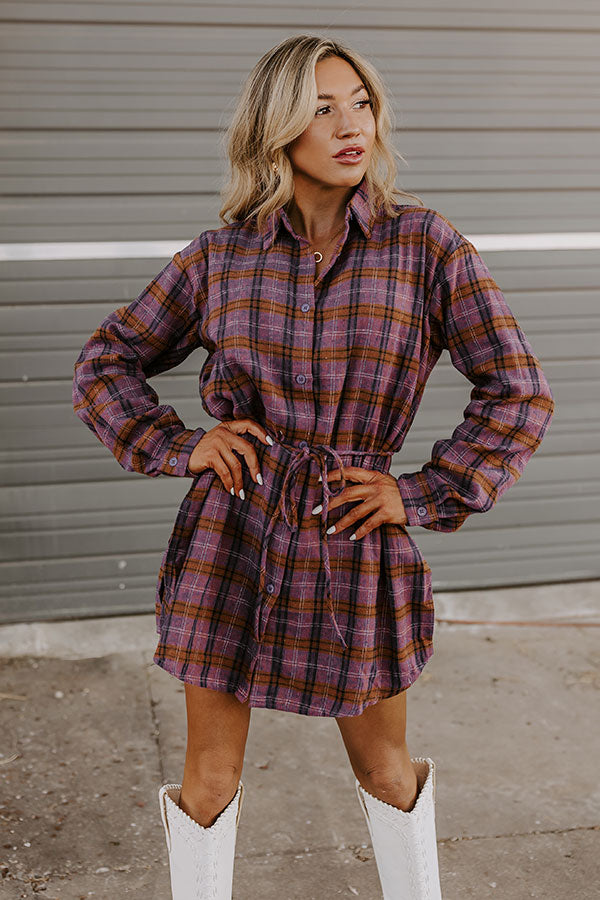 Premium Purple Plaid Romper - Timeless & Trendy