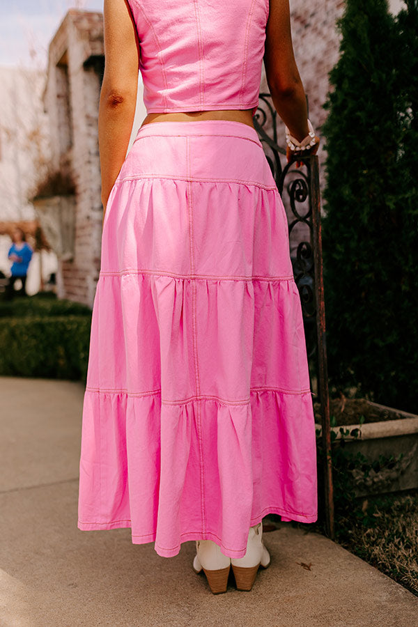 Ultimate Lady Luck High Waist Denim Skirt