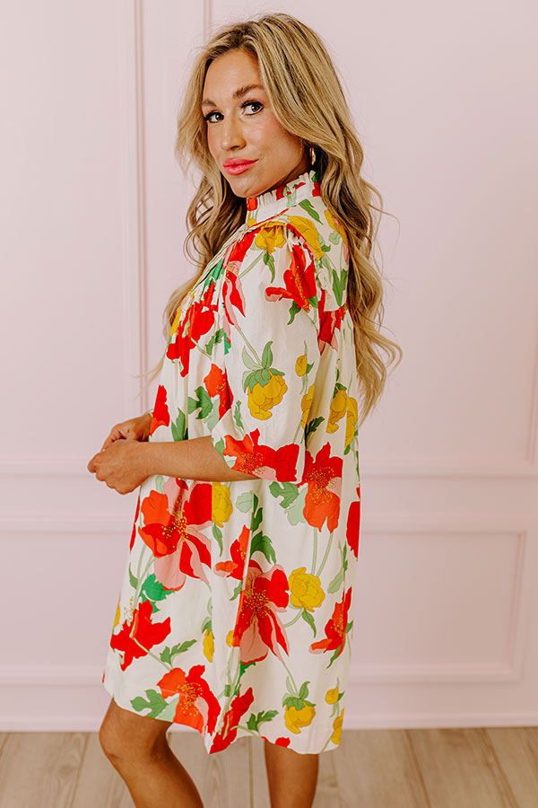 Premium Botanic Bloom Shift Dress - Ultimate Summer Style